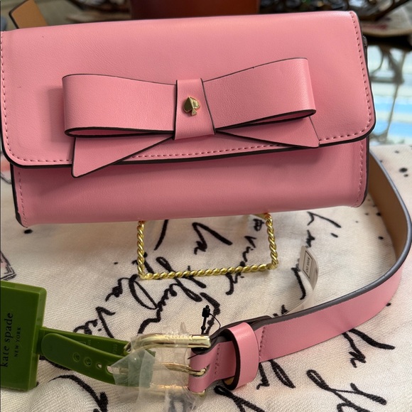 Kate Spade Pink Bow Clutch